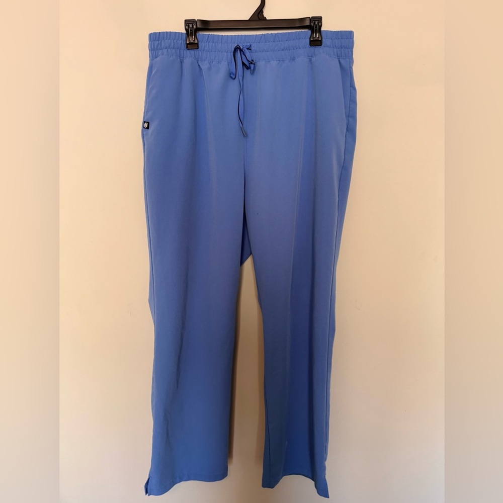 JAANUU Women’s Ceil Blue Drawstring Scrub Pants